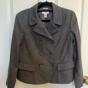 Talbots Wool Double Breasted Blazer in 12 Petite